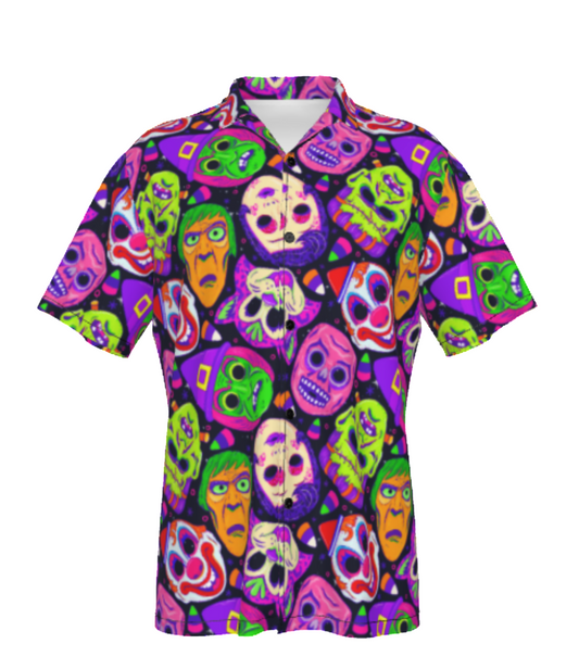 Masks Button Up Shirt