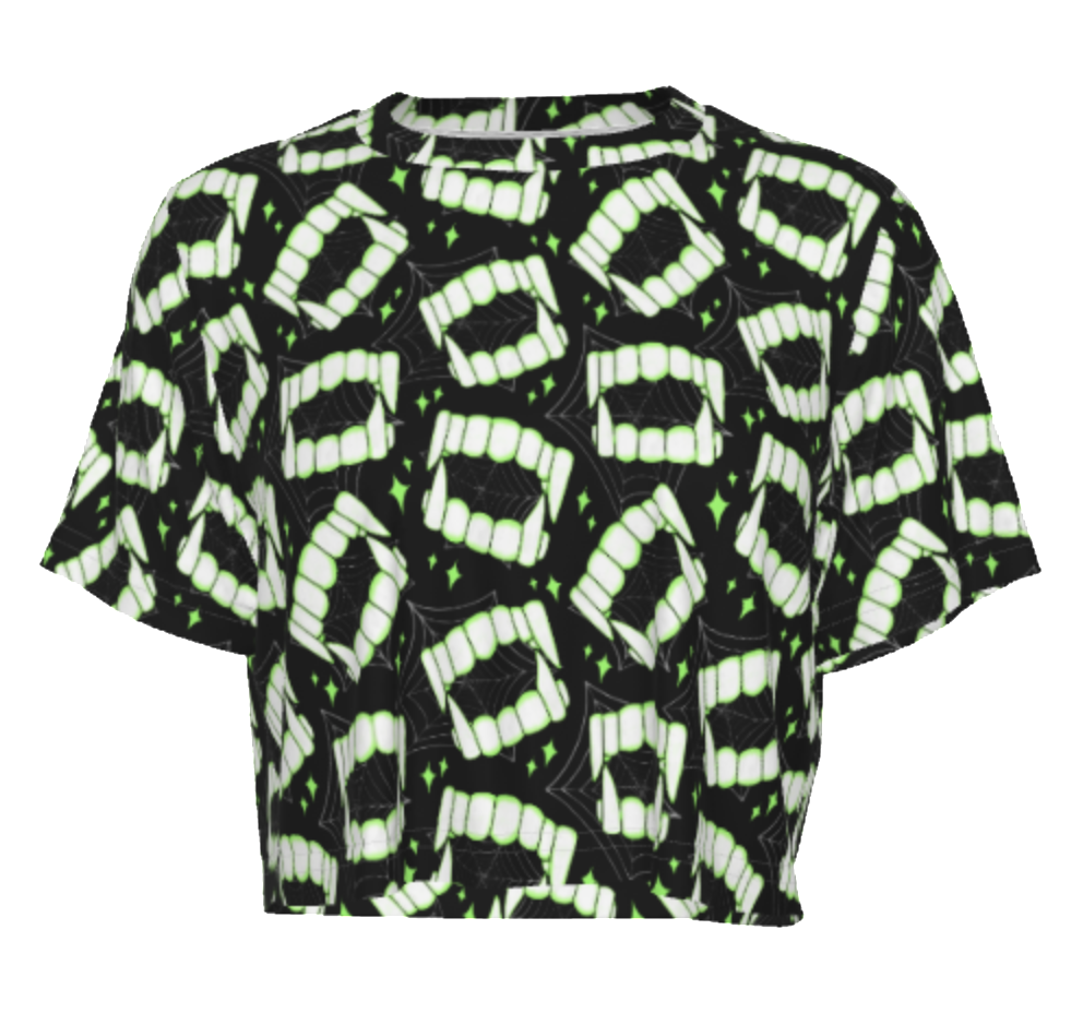 Neon Fangz Crop Top