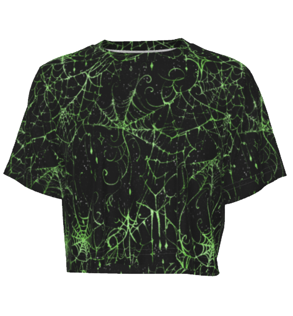Gothique Spiderweb Crop Top