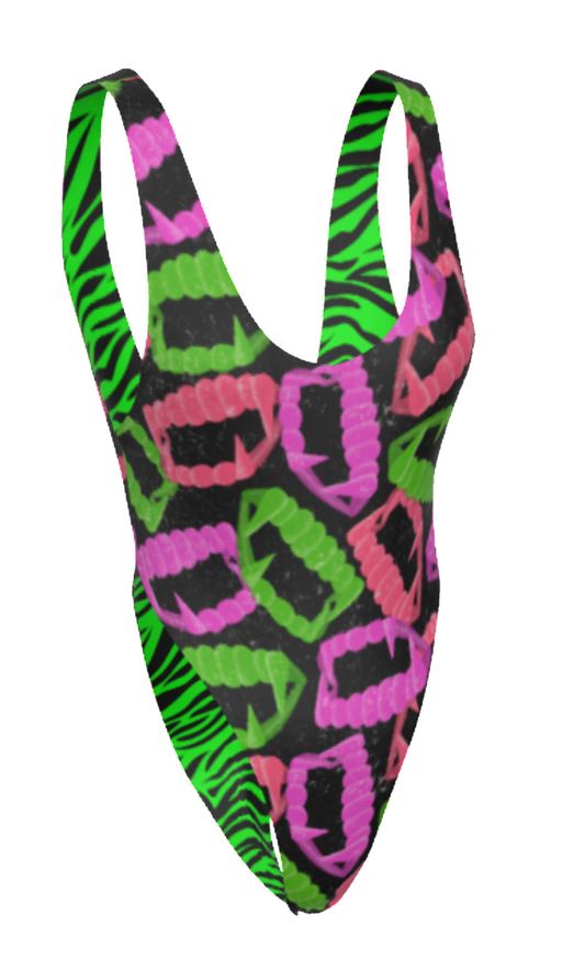 Rainbow Fangz Reversible Cheeky Leotard