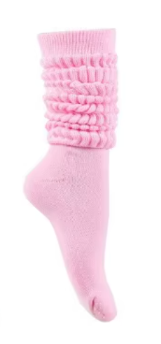 Light Pink Scrunch Socks