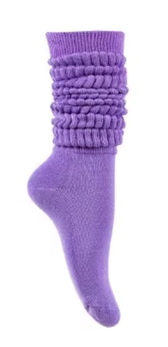 Purple Scrunch Socks