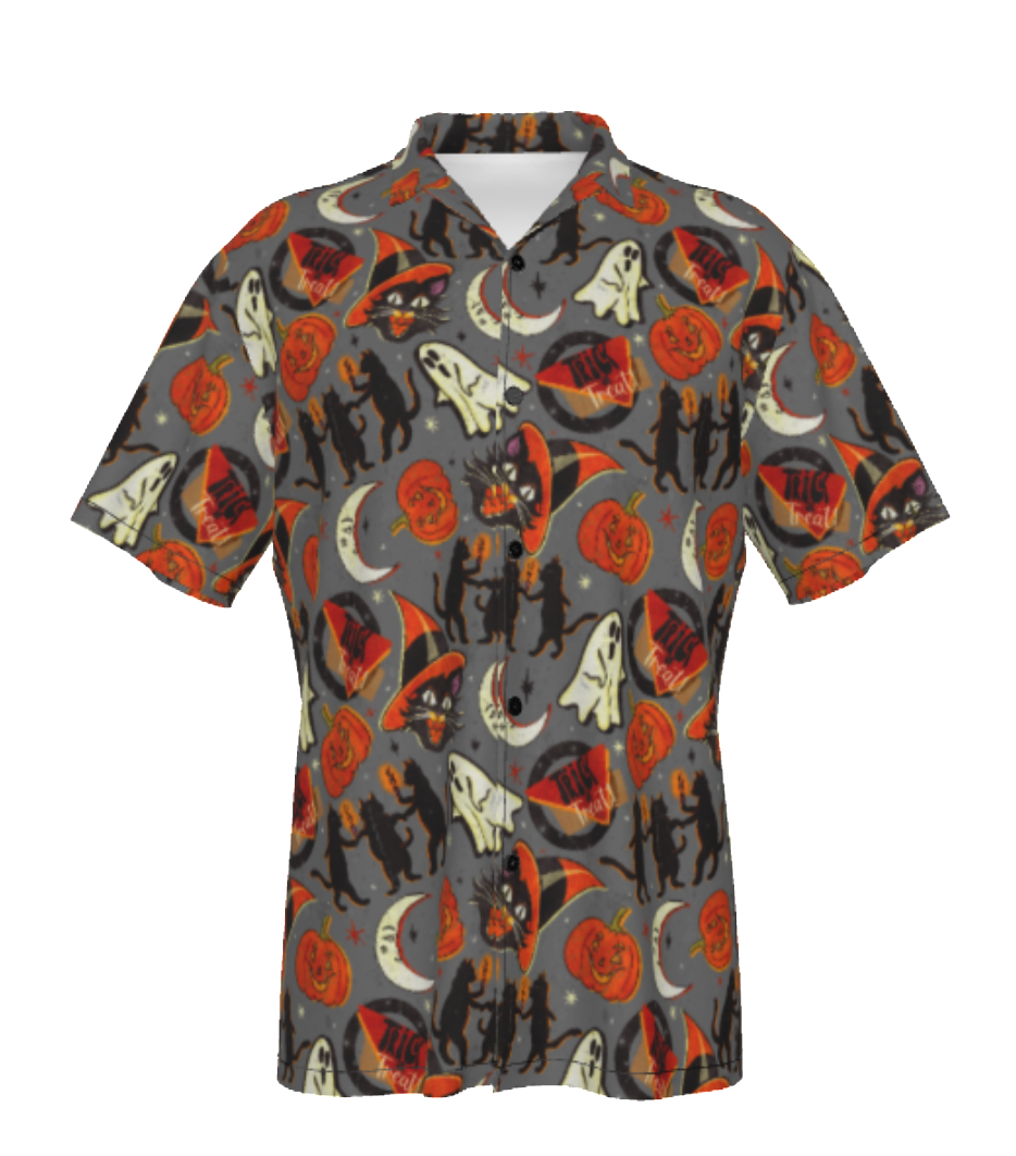 Halloween Button Up Shirt
