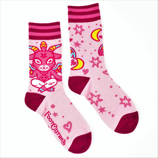 Unisex Pink Baphomet Socks