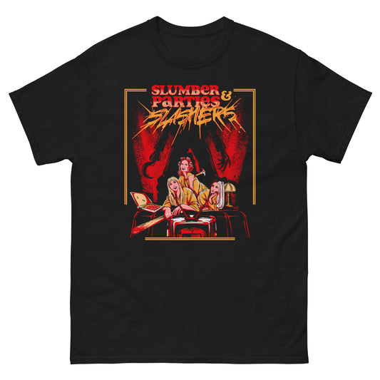 Slumber Parties and Slashers Unisex Tee