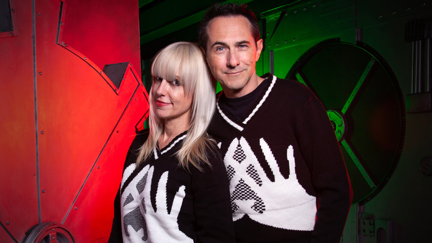 Unisex Black Xmas Holiday Sweater