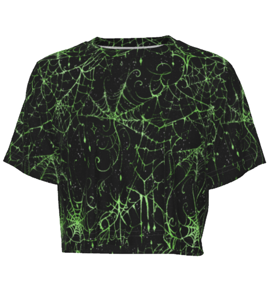 Gothique Spiderweb Crop Top