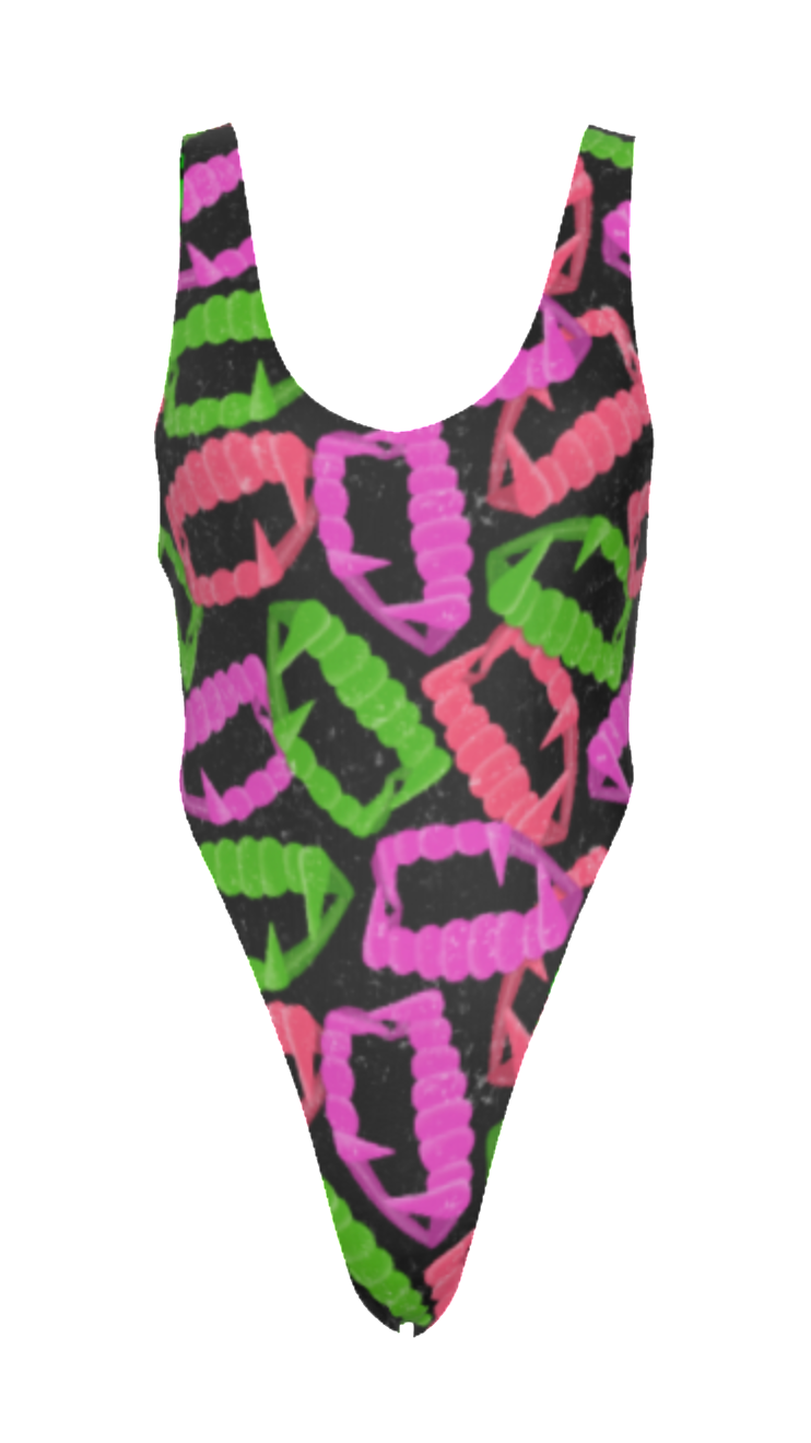 Rainbow Fangz Reversible Cheeky Leotard