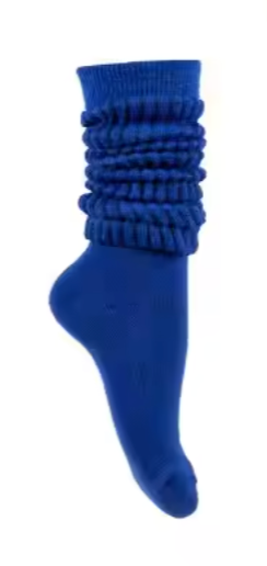 Dark Blue Scrunch Socks