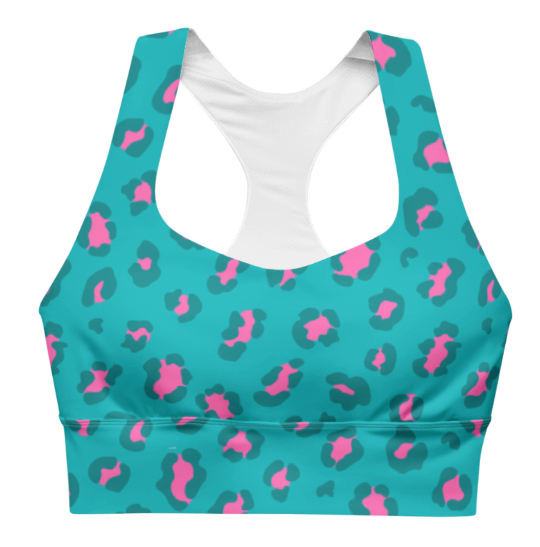 Luxury 80's Leopard Sports Bra