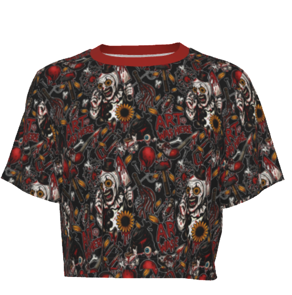 Clownin Around Crop Top