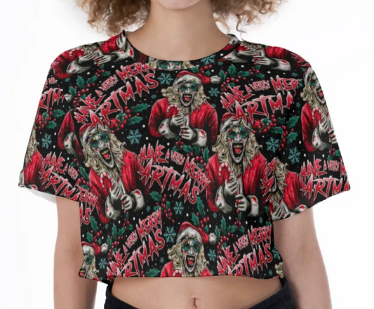 Merry ArtMas Crop Top