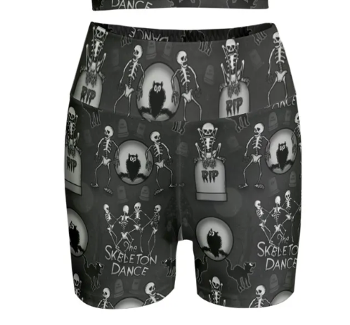 Spooky Scary Fitness Bicycle Shorts