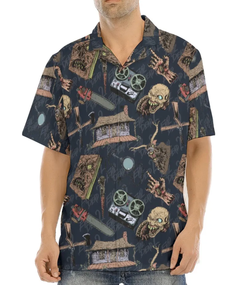 Necronomicon Button Up Shirt