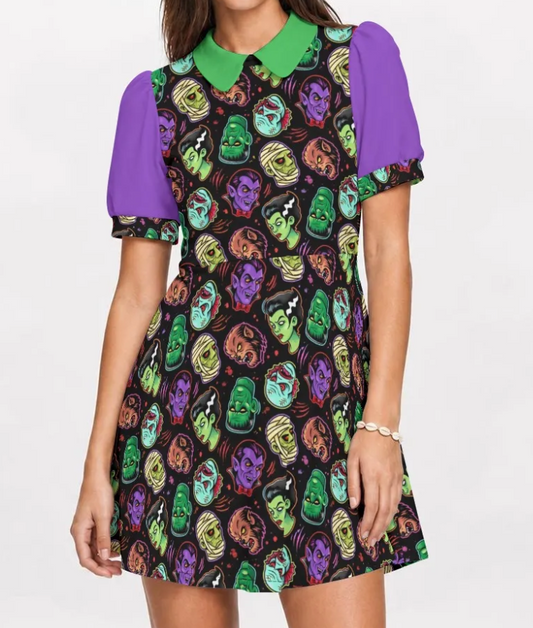 Monster Mash Baby Doll Dress