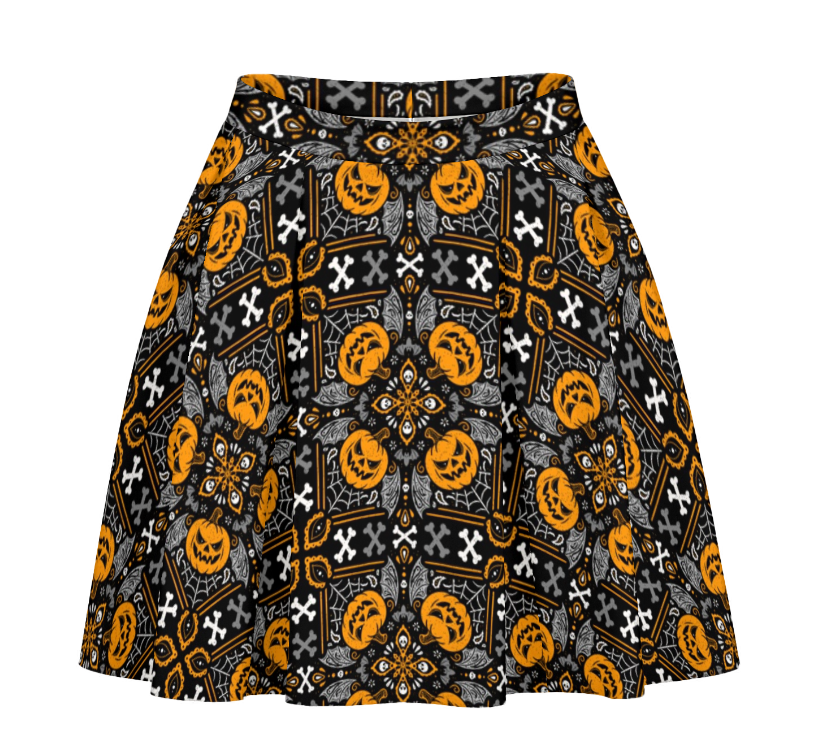 Halloween Bandana Skirt